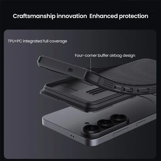 Nillkin CamShield Samsung Galaxy S26 Hoesje Camera Slider Back Cover Zwart afbeelding 11