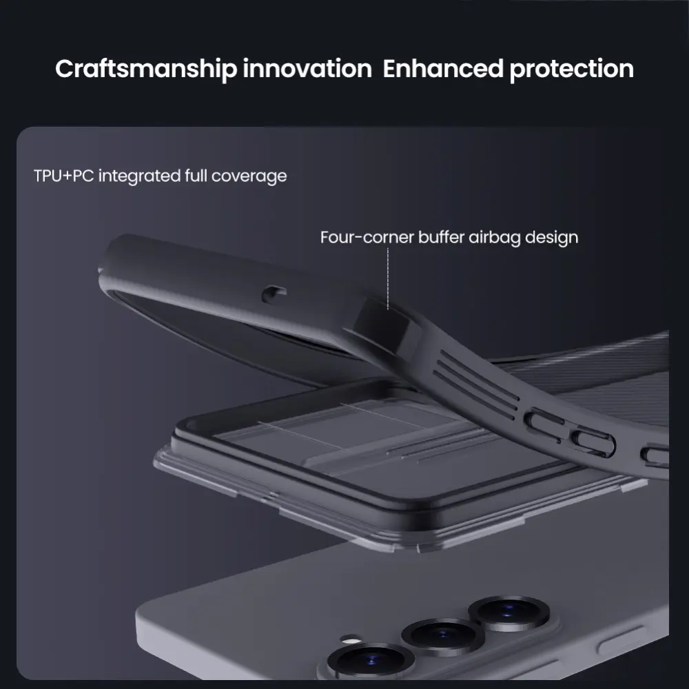 Nillkin CamShield Samsung Galaxy S26 Hoesje MagSafe Camera Slider Zwart afbeelding 5
