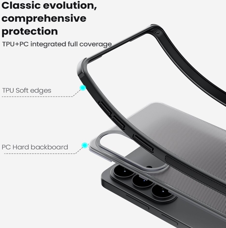 Nillkin Super Frosted Shield Samsung Galaxy S26 Back Cover Transparant Zwart afbeelding 6