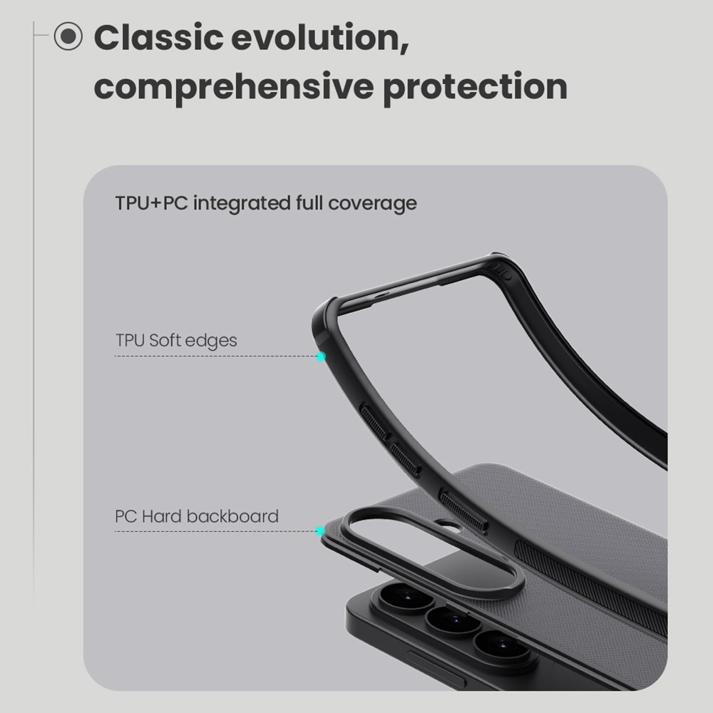 Nillkin Frosted Shield Samsung S26 Hoesje MagSafe Back Cover Zwart afbeelding 6