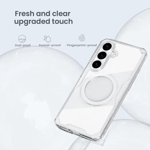 Nillkin Nature Pro Samsung Galaxy S26 Hoesje MagSafe / Qi2 Back Cover Wit afbeelding 4