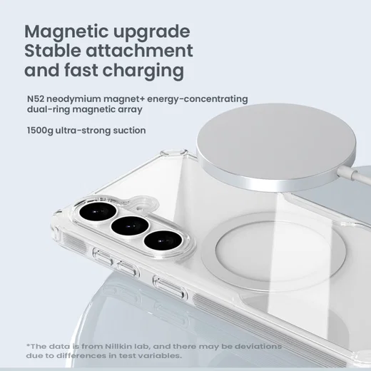 Nillkin Nature Pro Samsung Galaxy S26 Hoesje MagSafe / Qi2 Back Cover Wit afbeelding 3