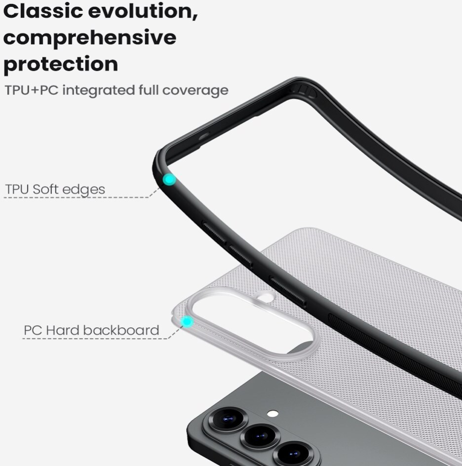 Nillkin Super Frosted Shield Samsung Galaxy S26 Plus Hoesje Transparant Zwart afbeelding 6
