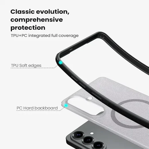 Nillkin Frosted Shield Samsung Galaxy S26 Plus Hoesje MagSafe Transparant Zwart afbeelding 9
