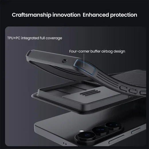 Nillkin CamShield Samsung Galaxy S26 Plus Hoesje Camera Slider Zwart afbeelding 5