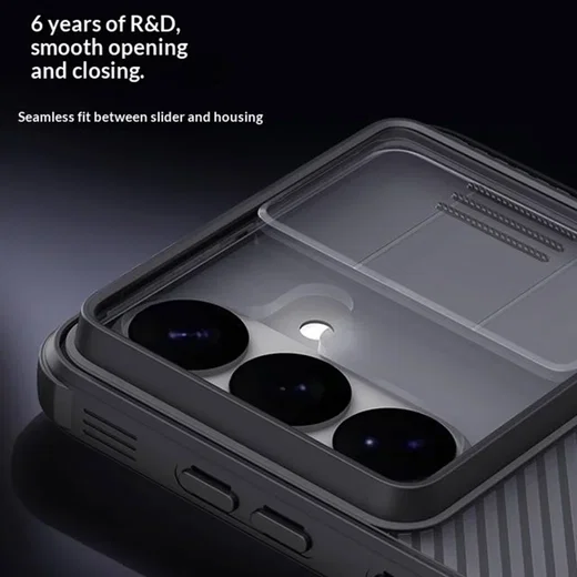 Nillkin CamShield Samsung Galaxy S26 Plus Hoesje Camera Slider Transparant Zwart afbeelding 7