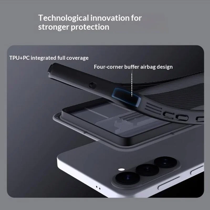 Nillkin CamShield Samsung Galaxy S26 Plus Hoesje Camera Slider Transparant Zwart afbeelding 8