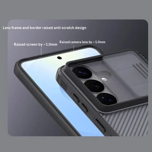 Nillkin CamShield Samsung Galaxy S26 Plus Hoesje Camera Slider Transparant Zwart afbeelding 10