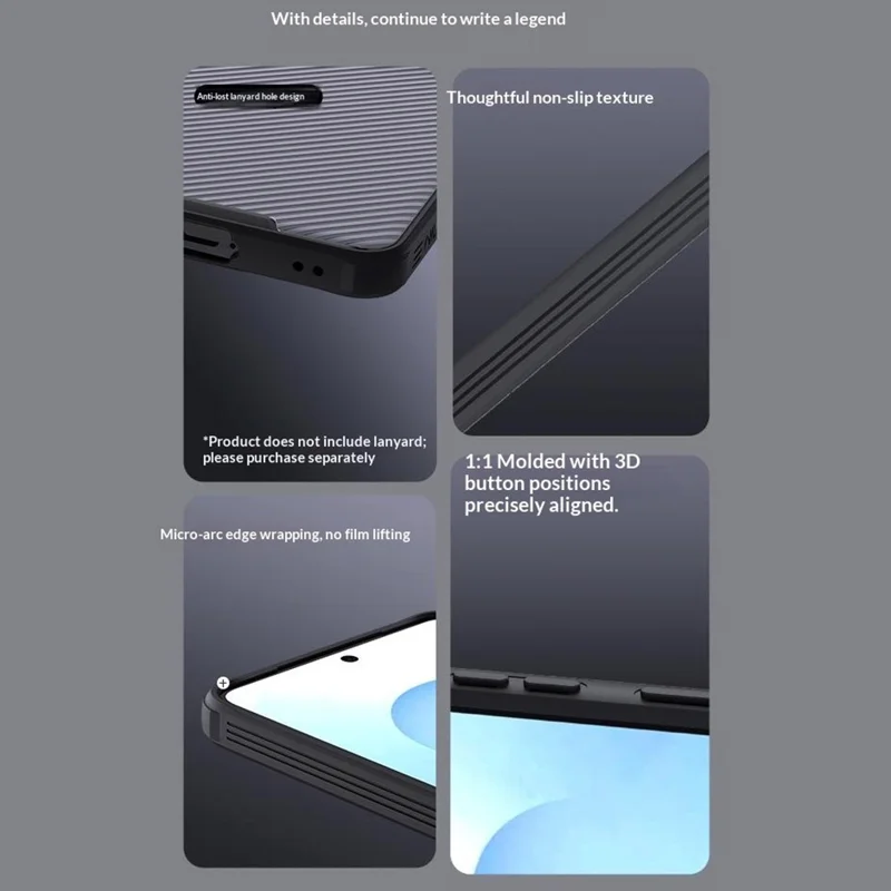 Nillkin CamShield Samsung Galaxy S26 Plus Hoesje Camera Slider Transparant Zwart afbeelding 12