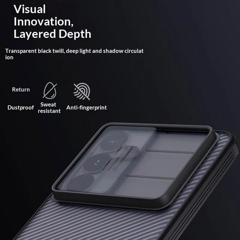Nillkin CamShield Samsung Galaxy S26 Plus Hoesje Camera Slider Transparant Zwart afbeelding 14