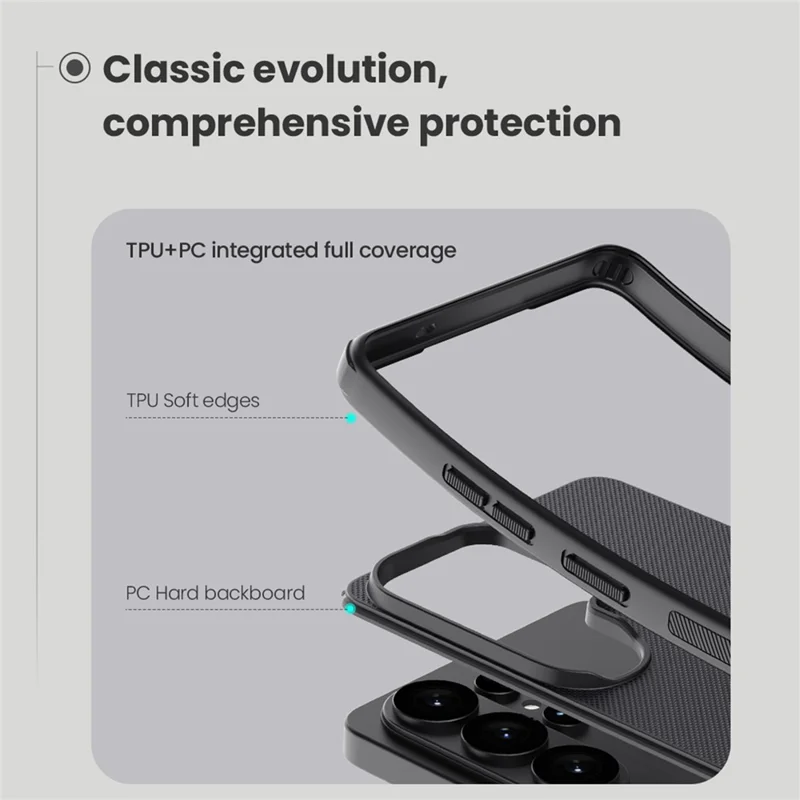 Nillkin Super Frosted Shield Samsung Galaxy S26 Ultra Hoesje Back Cover Zwart afbeelding 7