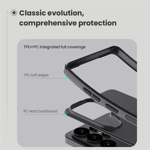 Nillkin Super Frosted Shield Samsung Galaxy S26 Ultra Hoesje Back Cover Zwart afbeelding 7