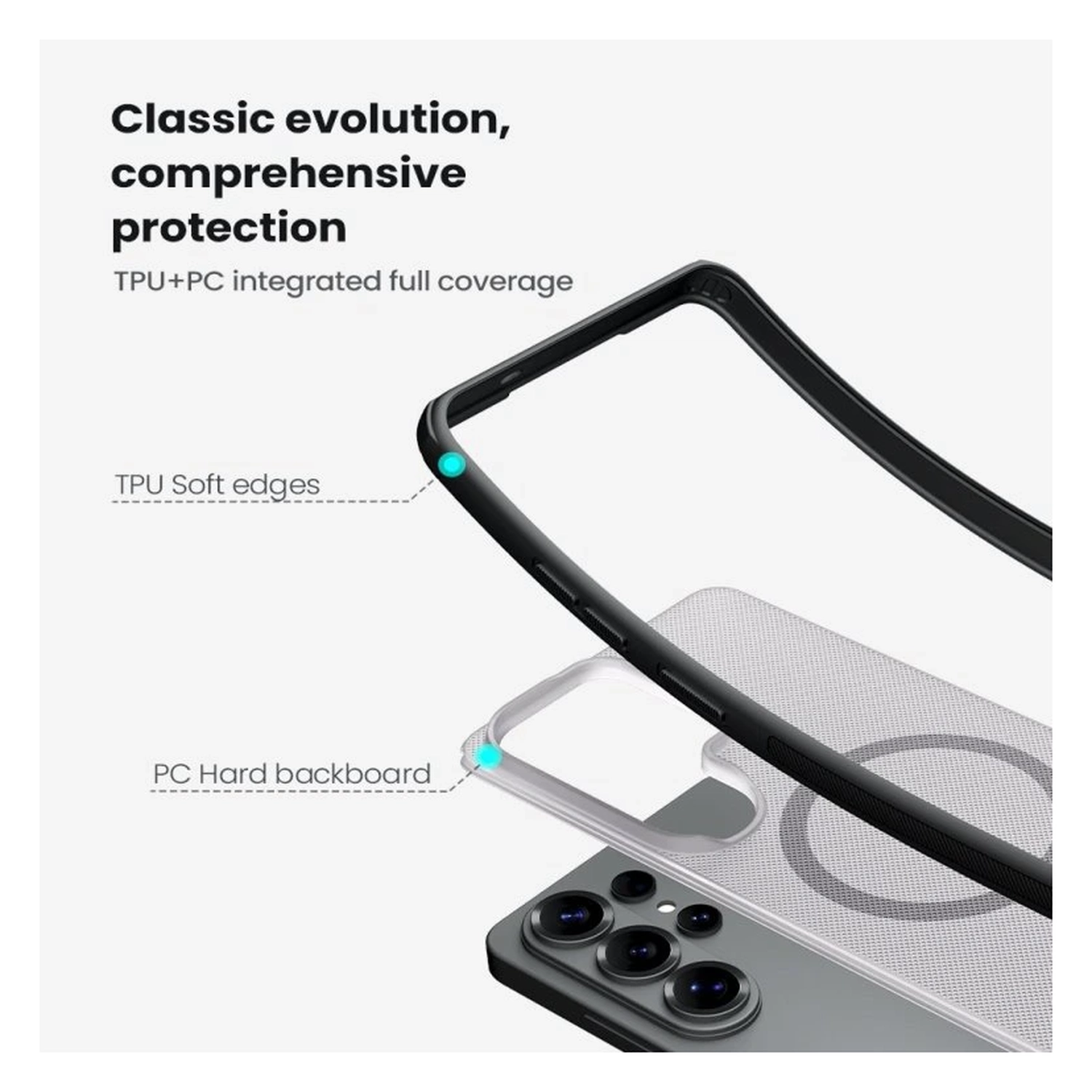 Nillkin Frosted Shield Samsung S26 Ultra Hoesje MagSafe Transparant Zwart afbeelding 8