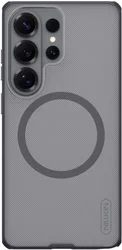 Nillkin Frosted Shield Samsung S26 Ultra Hoesje MagSafe Transparant Zwart afbeelding