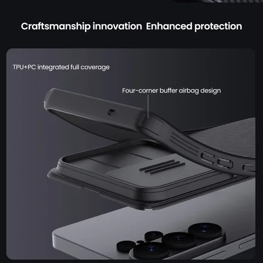 Nillkin CamShield Samsung Galaxy S26 Ultra Hoesje Camera Slider Zwart afbeelding 4