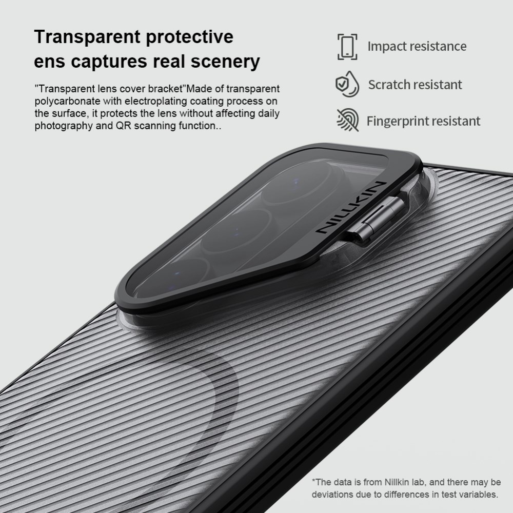 Nillkin CamShield Prop Samsung Galaxy S26 Ultra Hoes MagSafe Transparant Zwart afbeelding 4