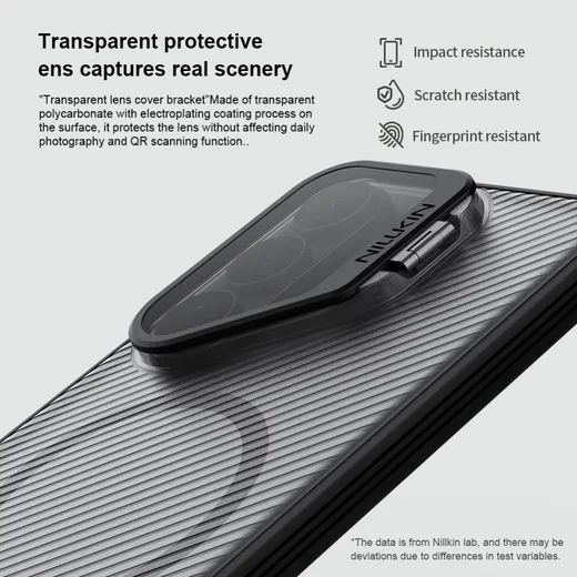 Nillkin CamShield Prop Samsung Galaxy S26 Ultra Hoes MagSafe Transparant Zwart afbeelding 4