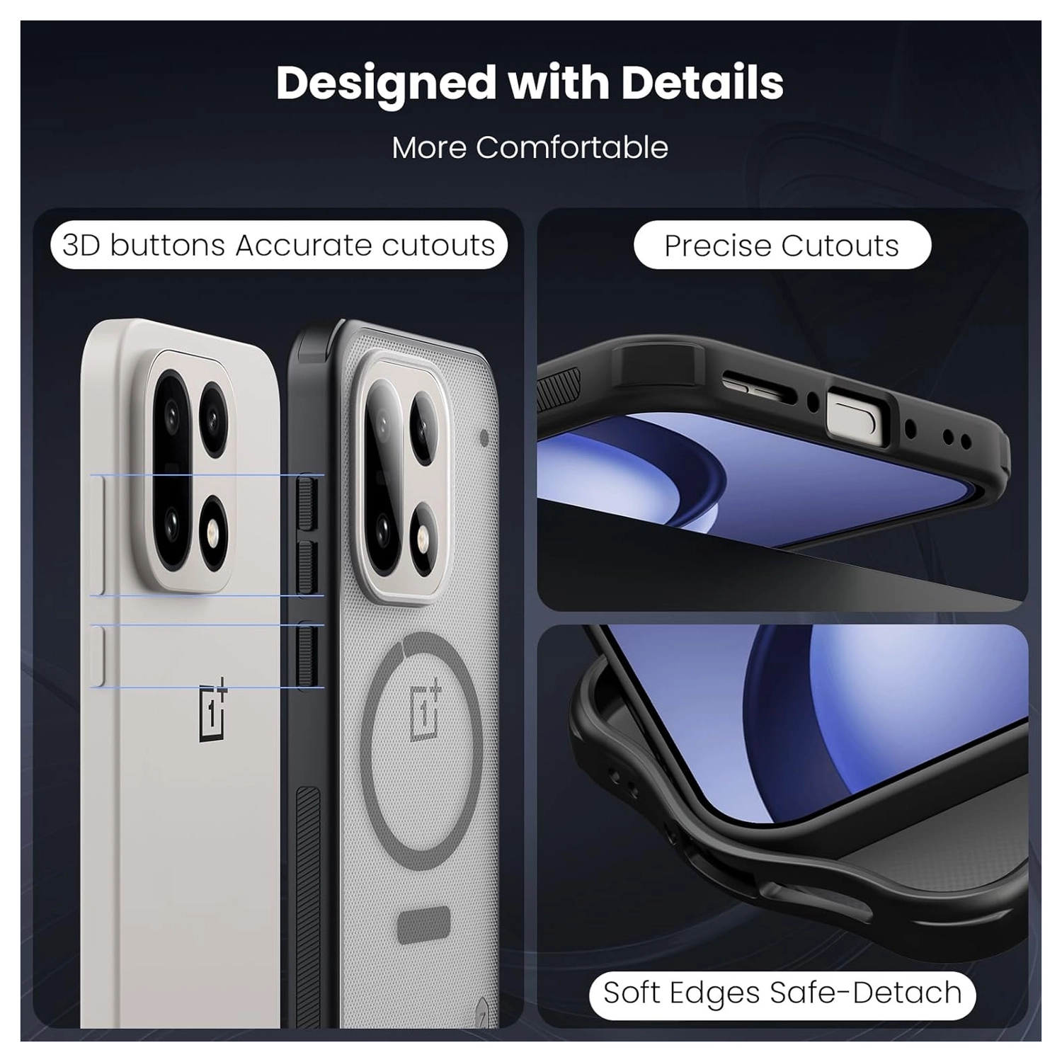 Nillkin Frosted Shield OnePlus 15 Hoesje MagSafe Back Cover Transparant Zwart afbeelding 6