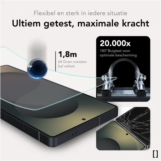 NEKIT Pure Samsung Galaxy S26 Plus Tempered GRS Glass Installatiebox (2-Pack) afbeelding 4