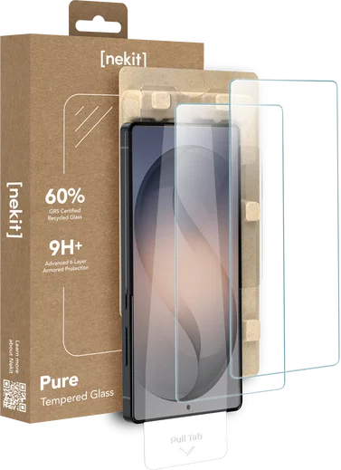 NEKIT Pure Samsung Galaxy S26 Ultra Tempered GRS Glass Installatiebox (2-Pack) afbeelding 1