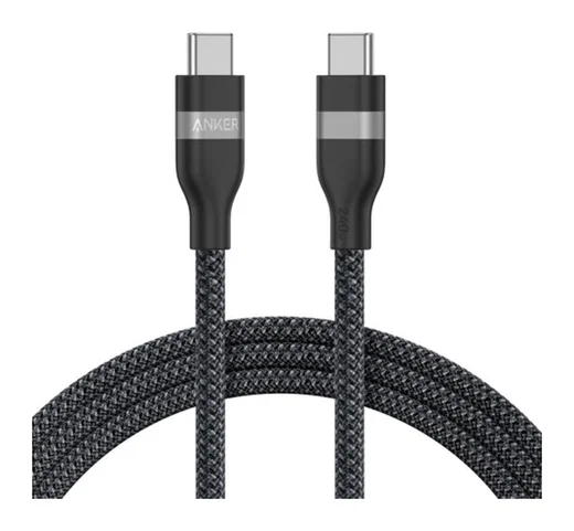 Anker Bio-Nylon (240W) USB-C naar USB-C Kabel Fast Charge 1.8M Zwart afbeelding 1
