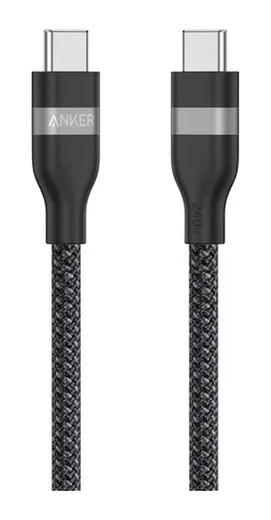 Anker Bio-Nylon (240W) USB-C naar USB-C Kabel Fast Charge 1.8M Zwart afbeelding 8