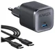 Anker Nano (45W) USB-C Oplader met 1.8M USB-C Kabel Grijs afbeelding 1