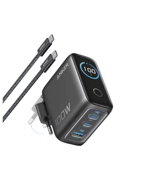 Anker (100W) USB-C Oplader GaN Snellader voor MacBook/Laptop Zwart