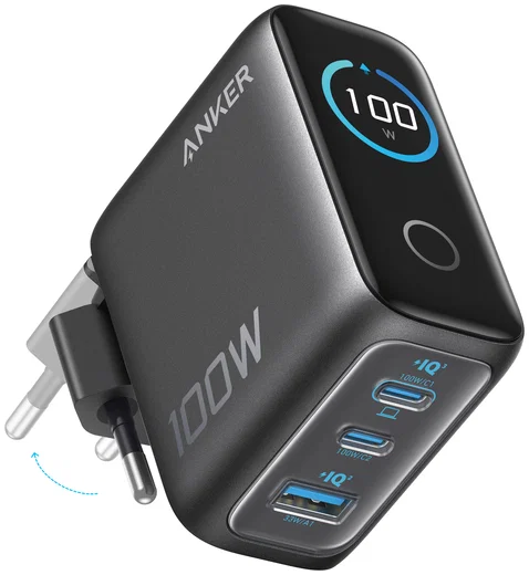 Anker (100W) USB-C Oplader GaN Snellader voor MacBook/Laptop Zwart afbeelding 2