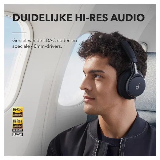 Anker SoundCore Space One Draadloze Koptelefoon Noise Cancelling Roze afbeelding 6