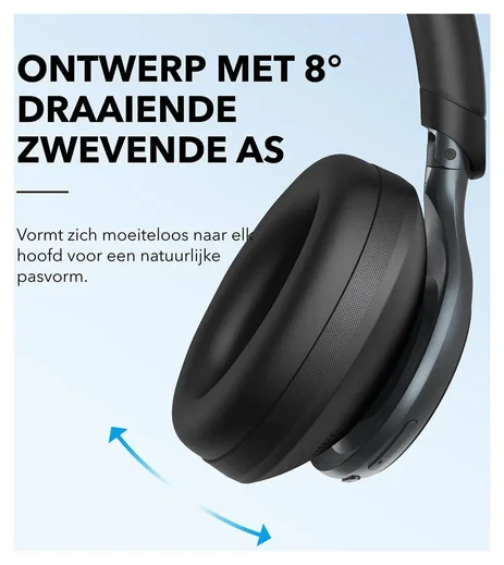 Anker SoundCore Space One Draadloze Koptelefoon Noise Cancelling Roze afbeelding 7