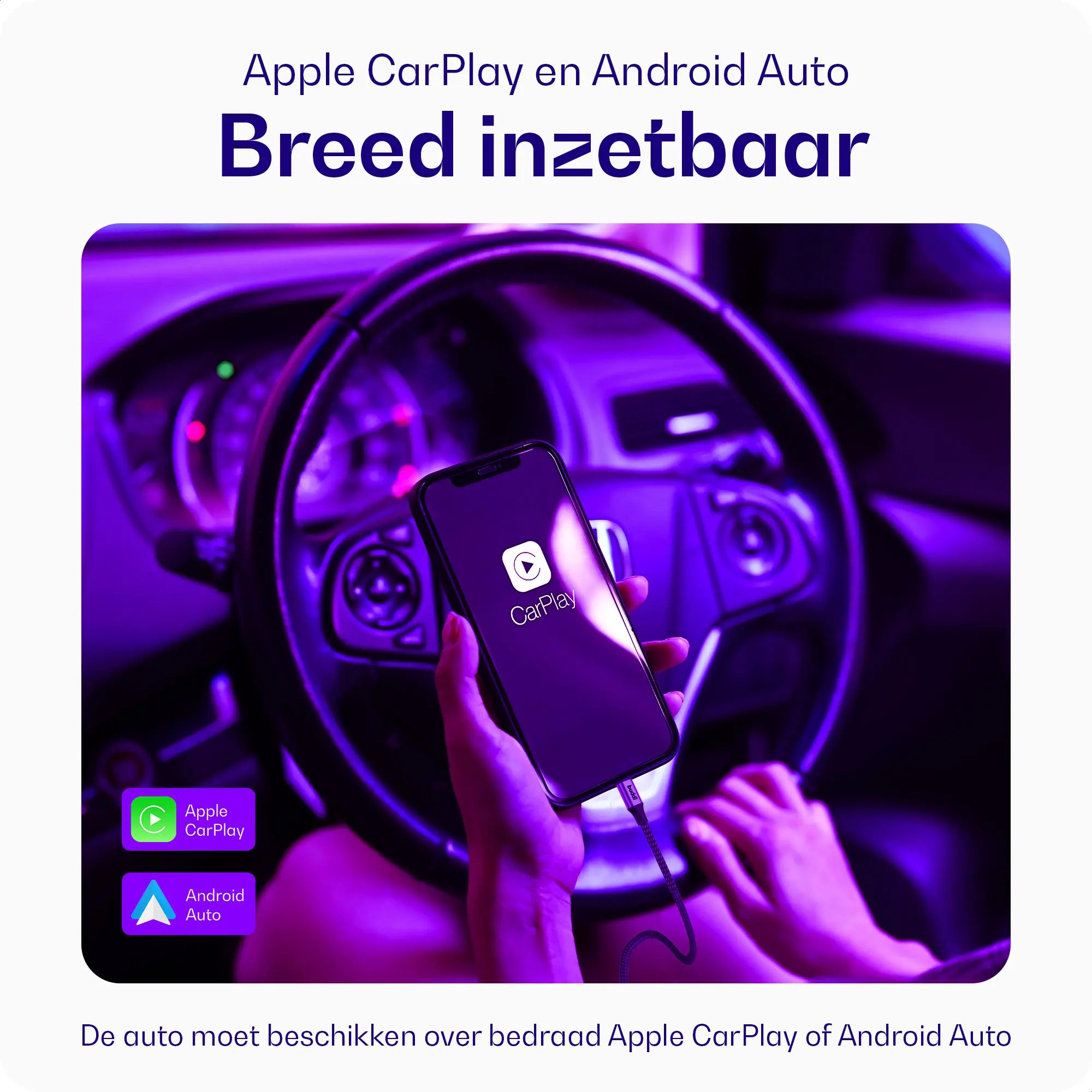 Buddi Flex USB-C naar USB-C Kabel 100W Super Fast Charge 10M Zwart afbeelding 6