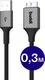 Buddi Flex USB-A naar Micro-B Kabel 12W Fast Charge 30CM Zwart