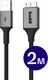 Buddi Flex USB-A naar Micro-B Kabel 12W Fast Charge 2M Zwart