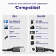 Buddi Flex USB-A naar Mini USB Kabel 12W Fast Charge 30CM Zwart afbeelding 4