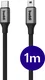 Buddi Flex USB-C naar Mini USB Kabel 12W Fast Charge 1M Zwart