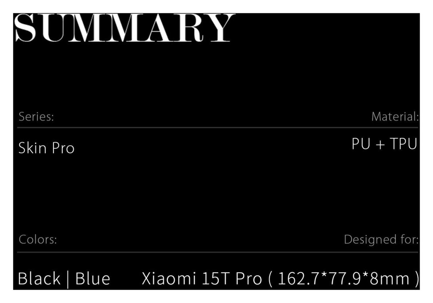 Dux Ducis Skin Pro Xiaomi 15T Pro Hoesje Portemonnee Book Case Zwart afbeelding 8