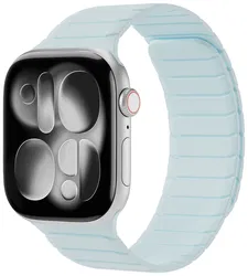 Buddi Fuse Magnetisch Apple Watch Bandje - 1-11/SE - 38/40/41/42MM Lichtblauw afbeelding