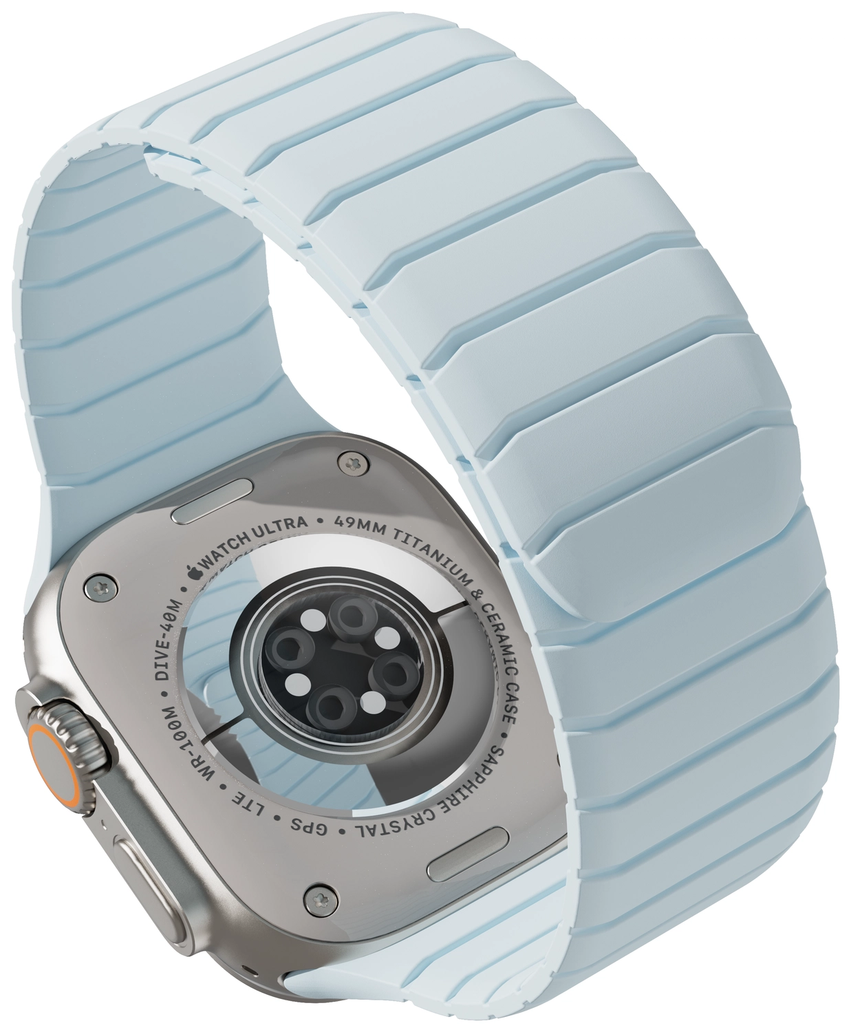 Buddi Fuse Magnetisch Apple Watch Bandje - 1-11/SE - 38/40/41/42MM Lichtblauw afbeelding 17