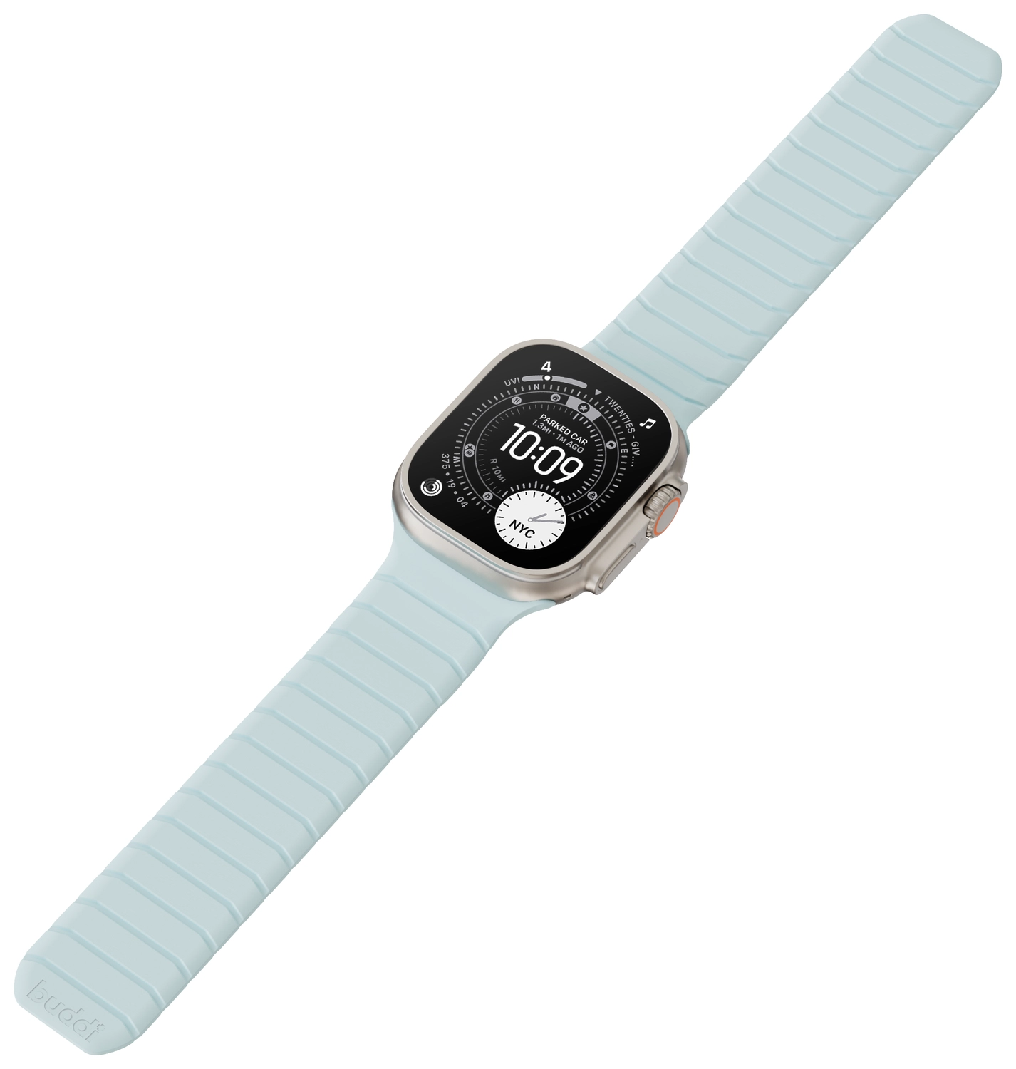 Buddi Fuse Magnetisch Apple Watch Bandje - 1-11/SE - 38/40/41/42MM Lichtblauw afbeelding 16