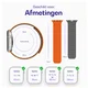Buddi Fuse Magnetisch Apple Watch Bandje - 1-11/SE - 38/40/41/42MM Oranje afbeelding 6