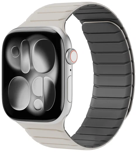 Buddi Fuse Magnetisch Apple Watch Bandje - 1-11/SE - 38/40/41/42MM Sterrenlicht afbeelding 1