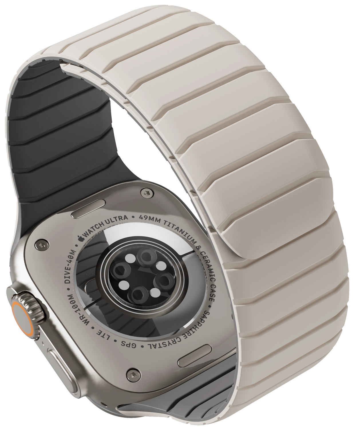 Buddi Fuse Magnetisch Apple Watch Bandje - 1-11/SE - 38/40/41/42MM Sterrenlicht afbeelding 16