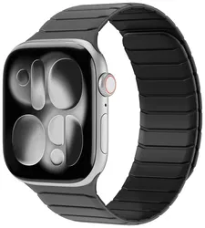 Buddi Fuse Magnetisch Apple Watch Bandje - 1-11/SE - 38/40/41/42MM Grijs afbeelding