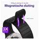 Buddi Fuse Magnetic Apple Watch Bandje 1-11/SE/Ultra 49/46/45/44MM Zwart afbeelding 3