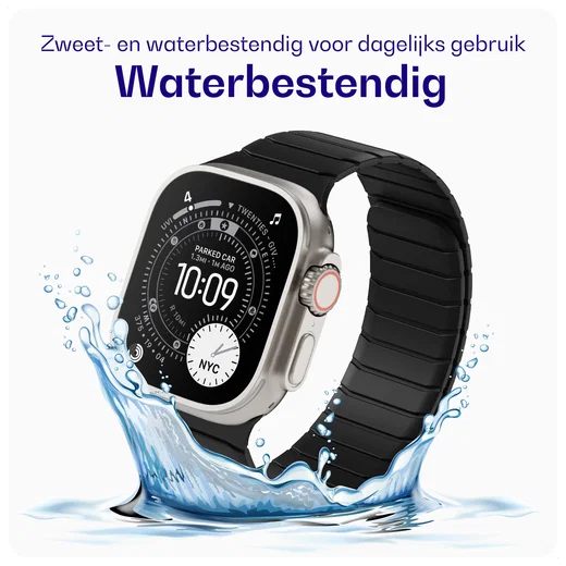 Buddi Fuse Magnetic Apple Watch Bandje 1-11/SE/Ultra 49/46/45/44MM Zwart afbeelding 4