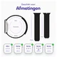 Buddi Fuse Magnetic Apple Watch Bandje 1-11/SE/Ultra 49/46/45/44MM Zwart afbeelding 7