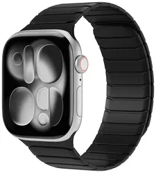 Buddi Fuse Magnetic Apple Watch Bandje 1-11/SE/Ultra 49/46/45/44MM Zwart afbeelding