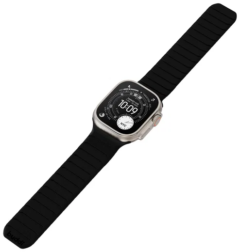 Buddi Fuse Magnetic Apple Watch Bandje 1-11/SE/Ultra 49/46/45/44MM Zwart afbeelding 16