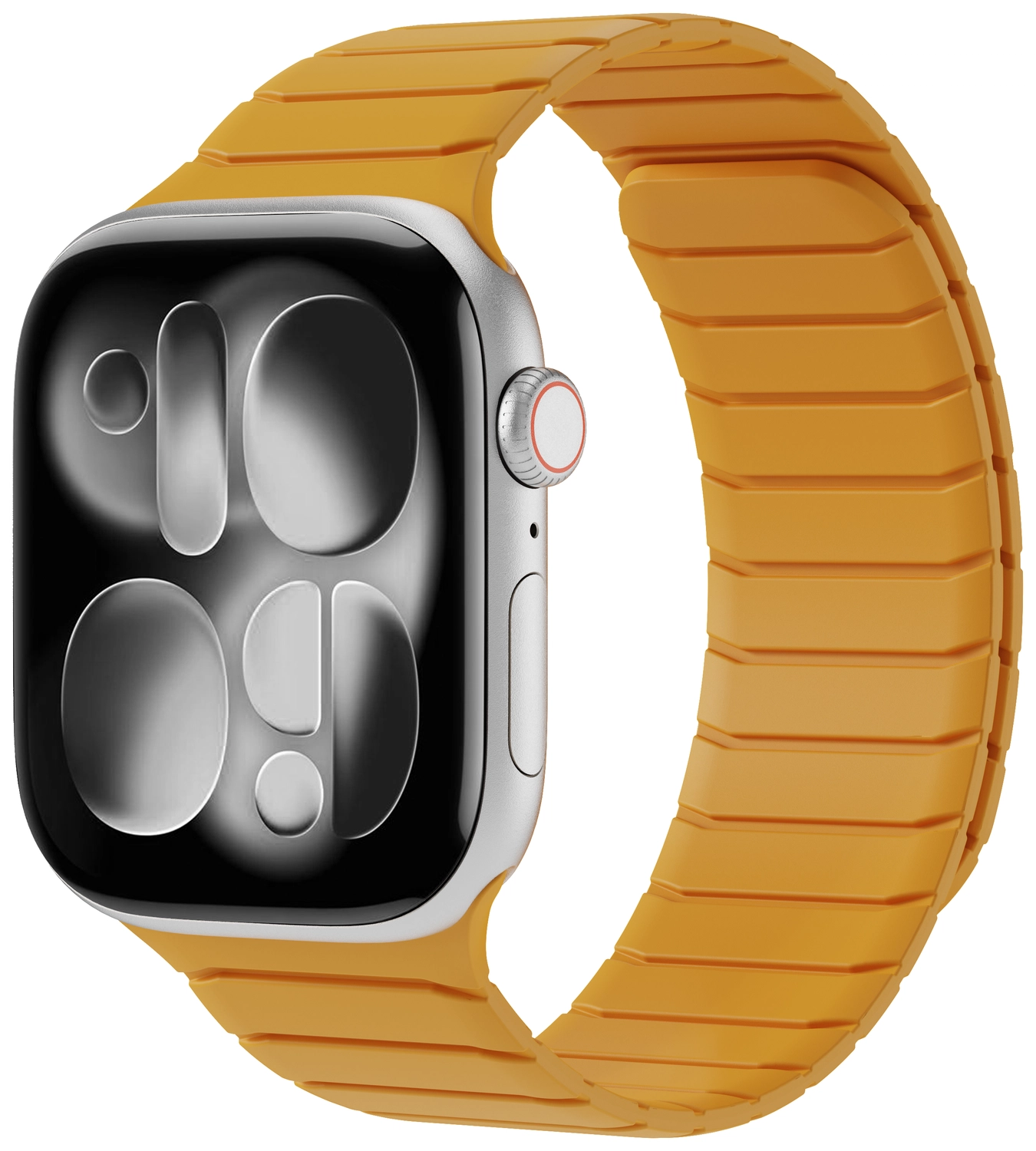 Buddi Fuse Magnetic Apple Watch Bandje 1-11/SE/Ultra 49/46/45/44MM Geel afbeelding 1
